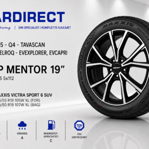 VW/Audi /Cupra /Skoda/ Ford - 19" -  GMP Mentor / MAXXIS
